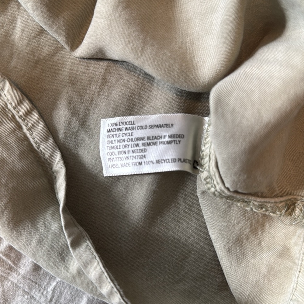 Universal Thread GREEN Button/Tie Front Tank XS - Picture 5 of 6